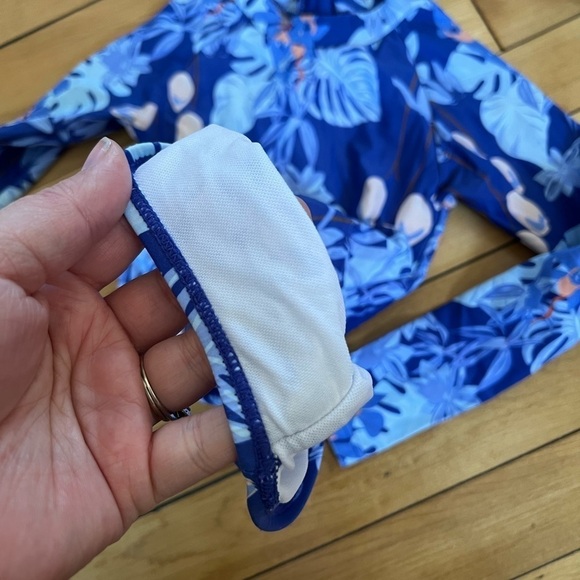 Snapper rock mango tango surf swimsuit one piece long sleeve uv protection - Picture 2 of 4